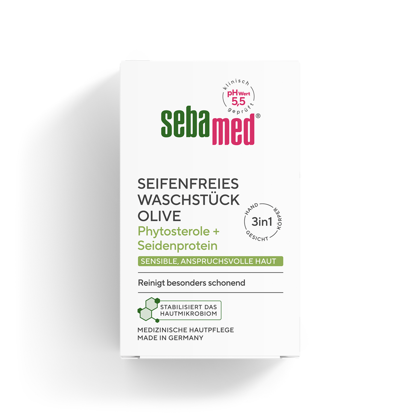 Seifenfreies Waschstück Olive