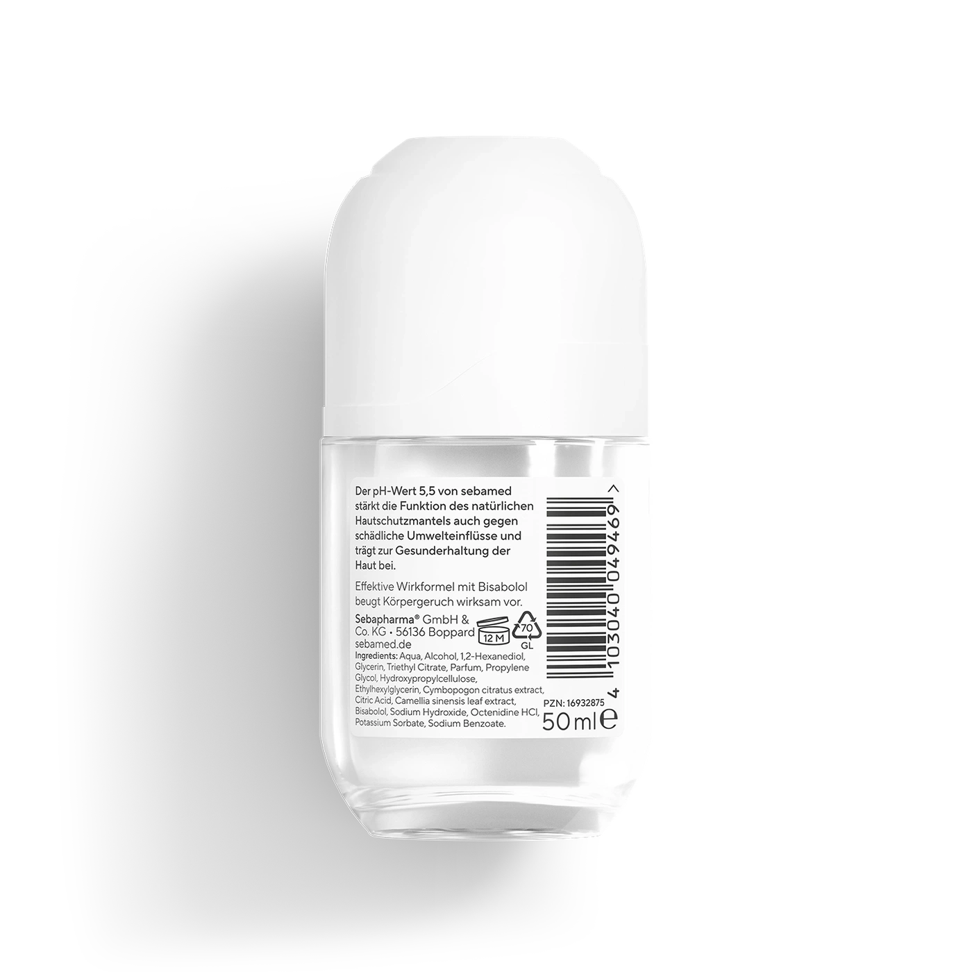 Sebamed Deodorant Roll-On mit Bisabolol, 50 ml