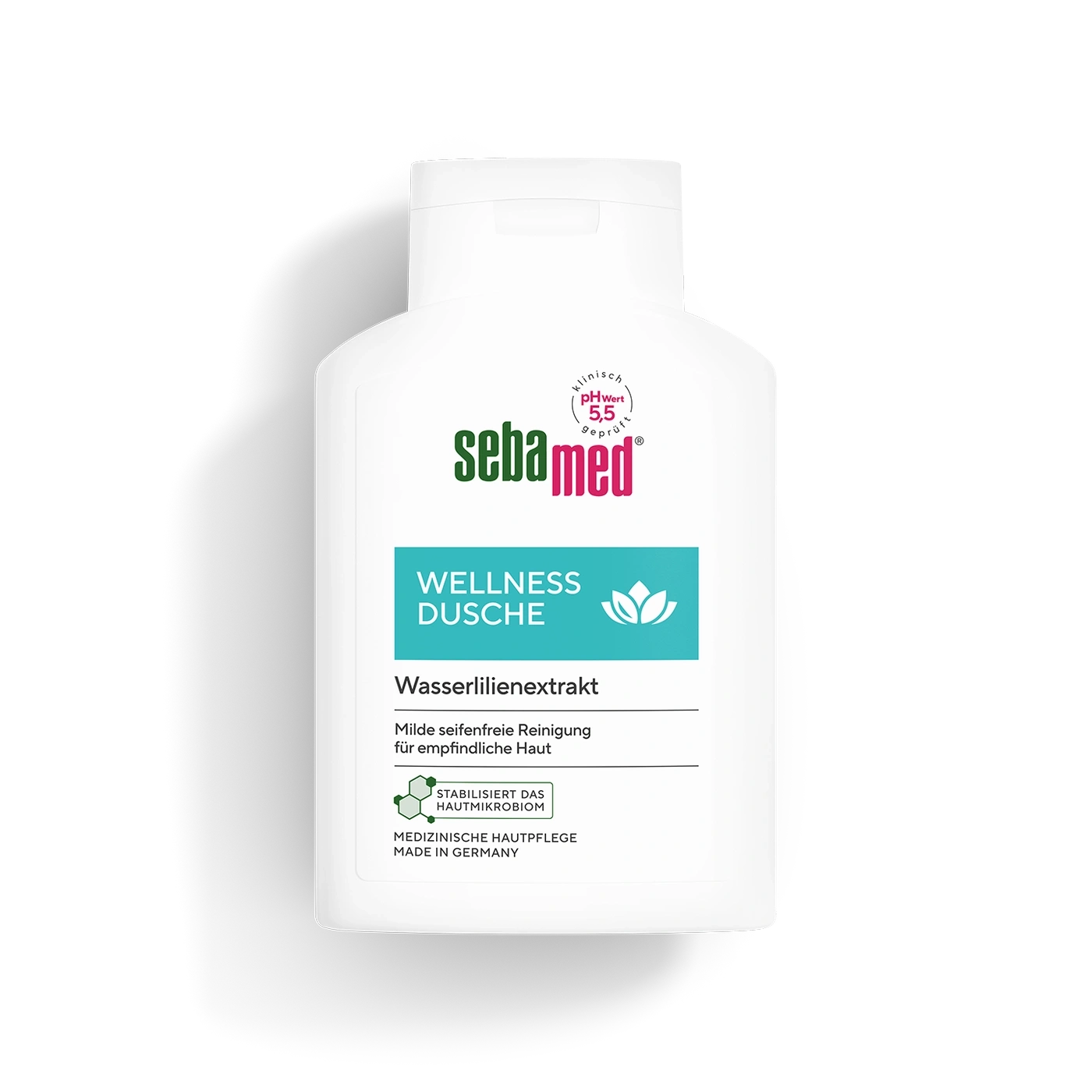 Sebamed Wellness Dusche mit Wasserlilienextrakt für empfindliche Haut, medizinische Hautpflege
