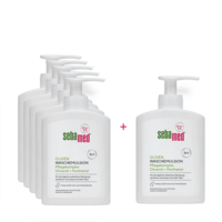 Flüssig Wasch-Emulsion mit Olive mit Spender seifenfreie Reinigung extra-mild mit Olive und Panthenol