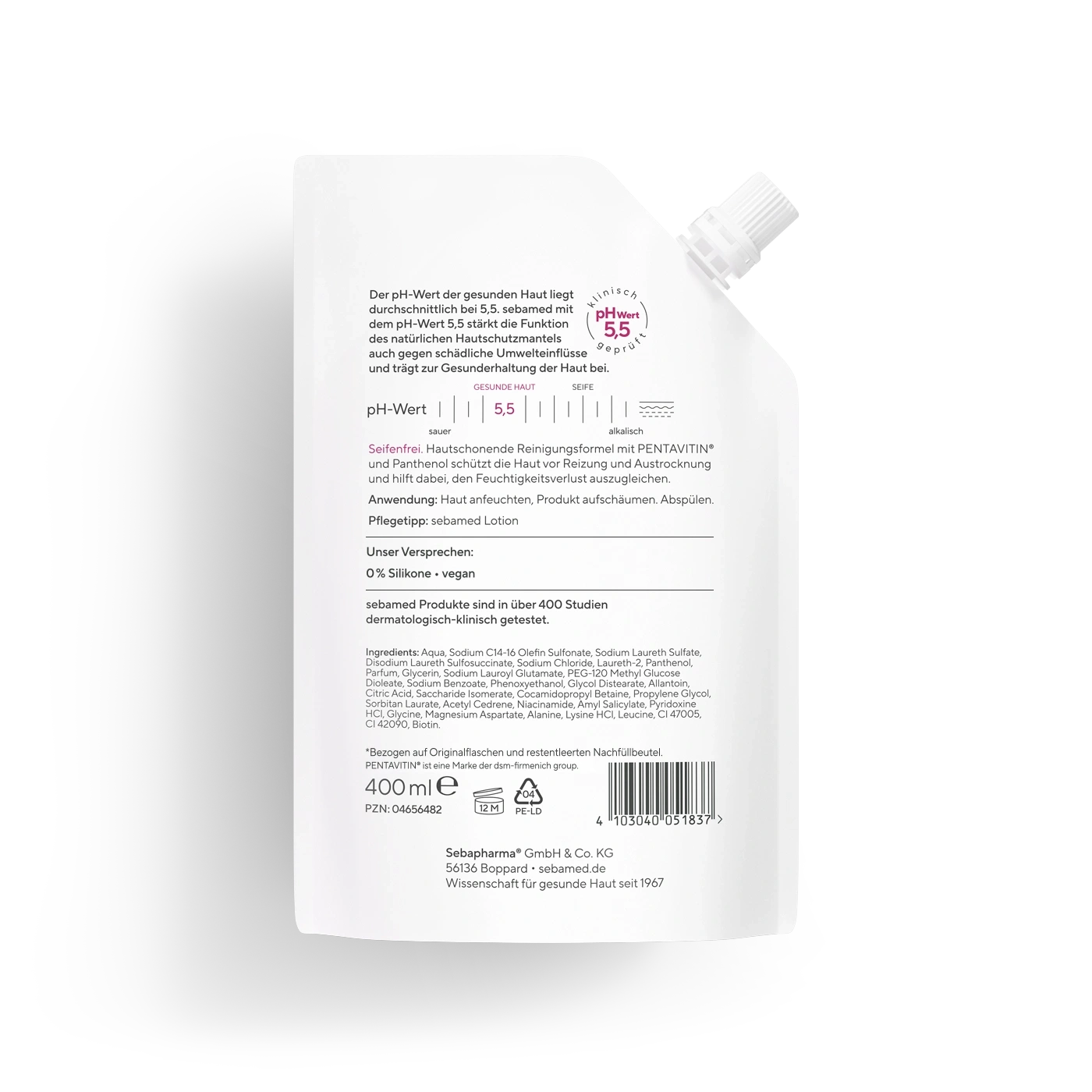 Sebamed Reinigungsformel mit Pentavitin und Panthenol