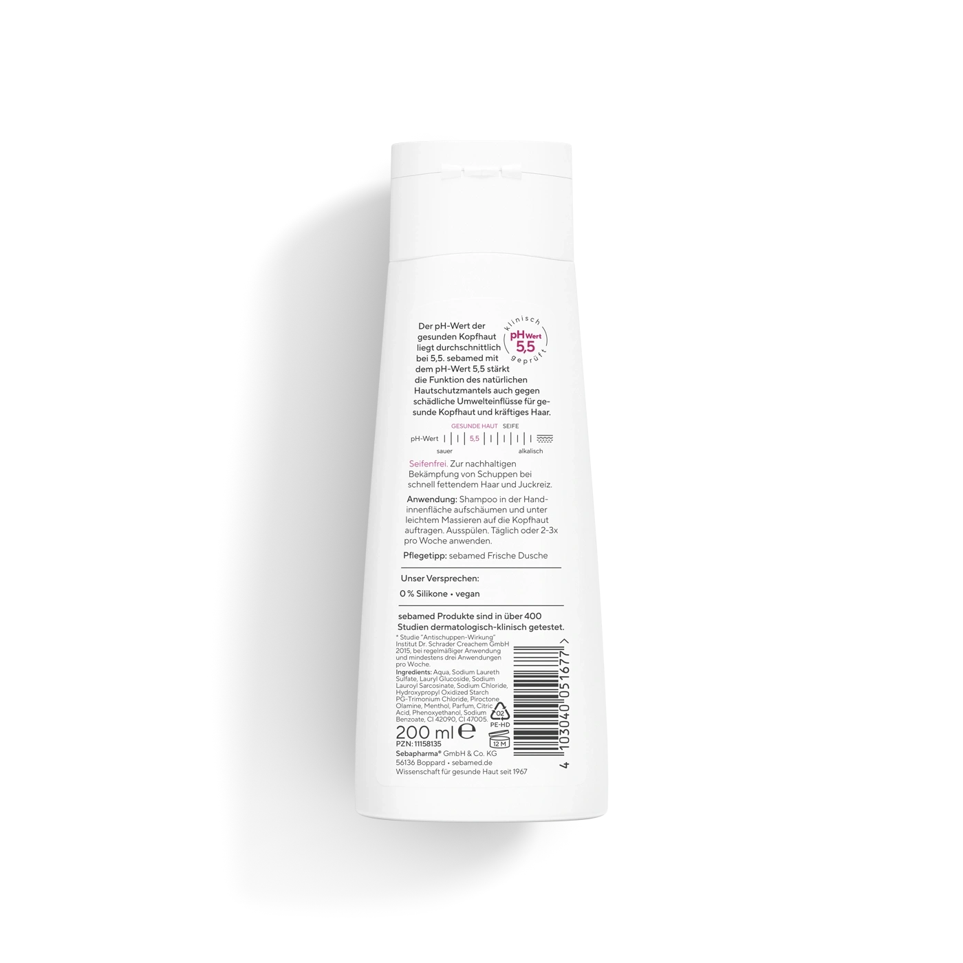 Anti-Schuppen Shampoo PLUS 200 ml Nach 4 Wochen bis zu 95% weniger Schuppen, für fettendes Haar