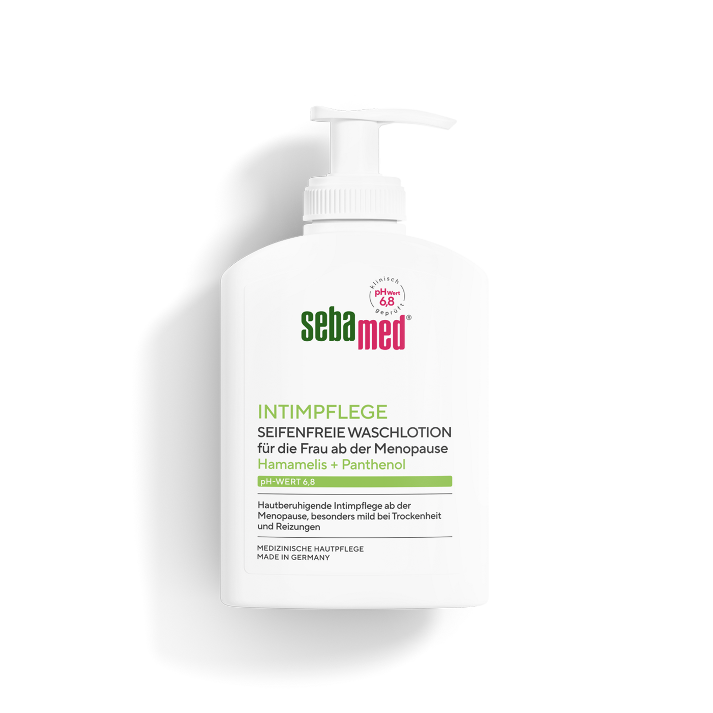 Intimpflege Seifenfreie Waschlotion pH-Wert 6,8 200 ml für die Frau ab der Menopause