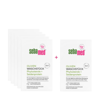 Seifenfreies Waschstück Olive seifenfreie Reinigung mit Olive, Aloe vera und Seidenprotein