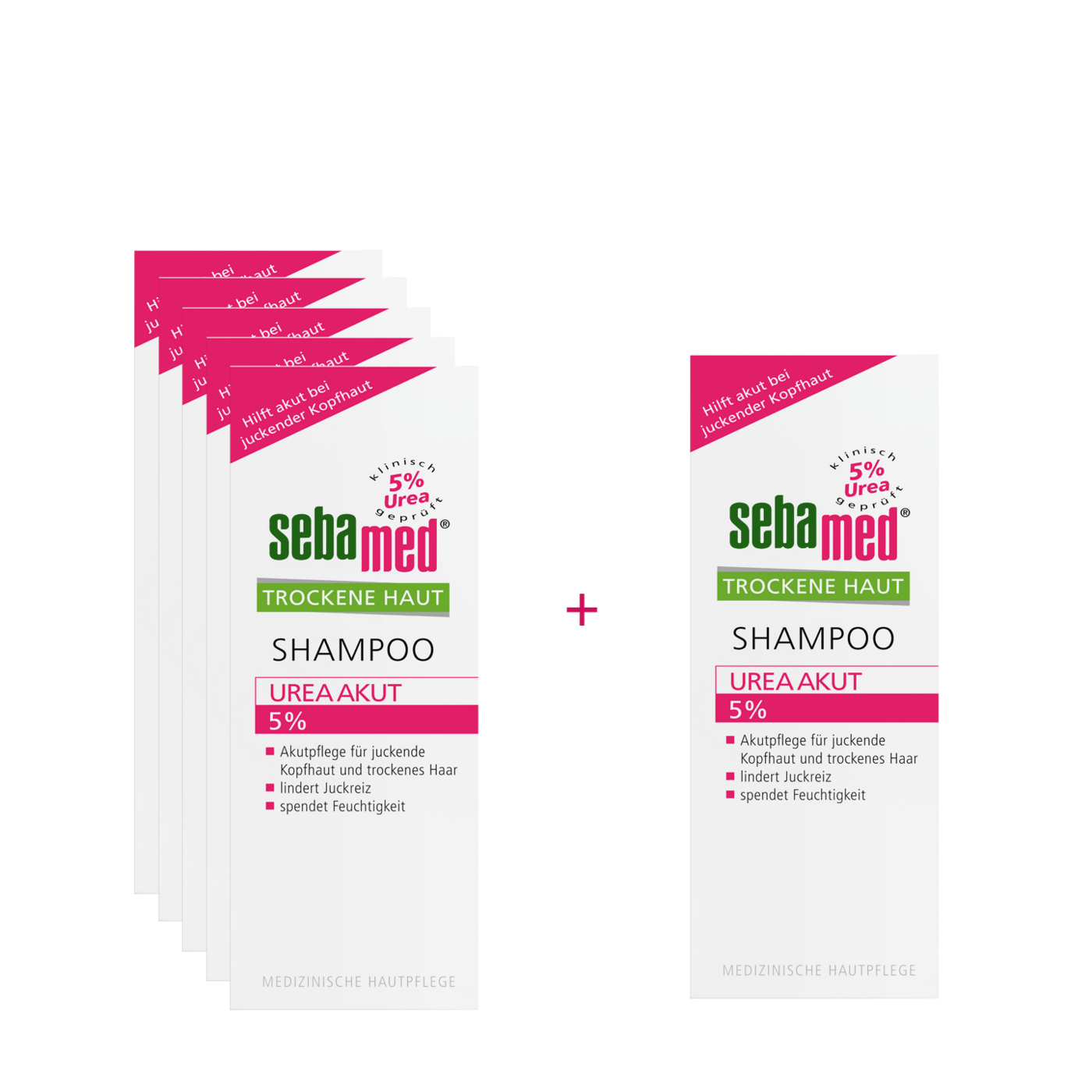 Shampoo Urea Akut 5% Juckreizlinderung von trockener Kopfhaut-milde Haarreinigung