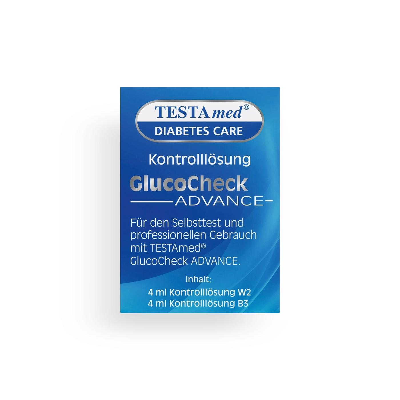 TESTAmed Diabetes Care GlucoCheck ADVANCE Kontrolllösung für Selbsttest und professionellen Gebrauch
