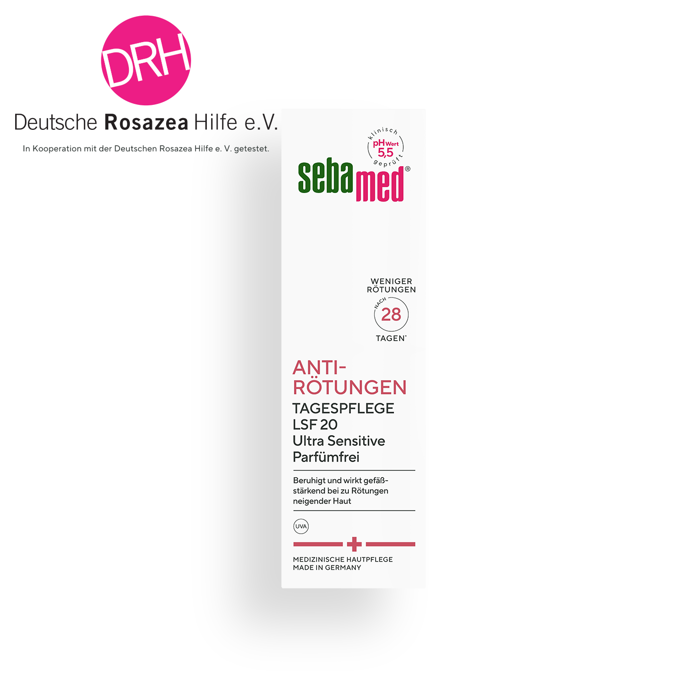 Tagespflege Gefäßstärkende Pflege gegen Hautrötungen mit LSF 20