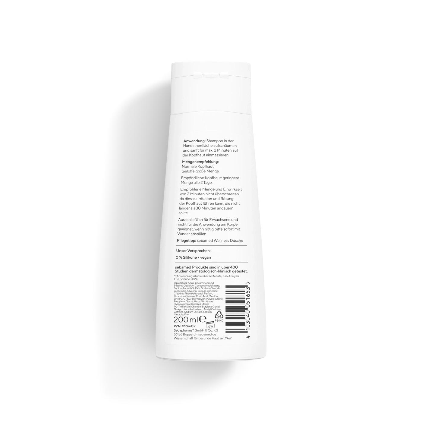 Anti-Haarverlust Shampoo 200 ml 72% bestätigen volleres Haar**