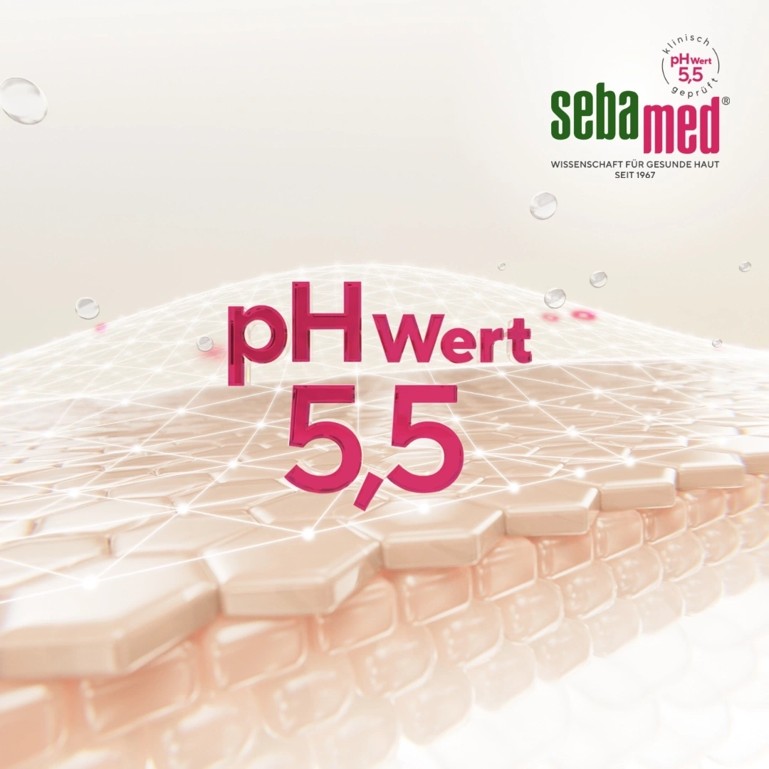 Sebamed mit pH-Wert 5,5 für gesunde Haut seit 1967.