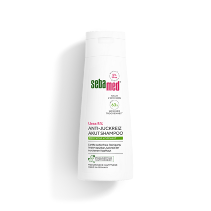 Anti-Juckreiz Akut Shampoo Urea 5% Nach 2 Wochen bis zu 63% weniger Trockenheit