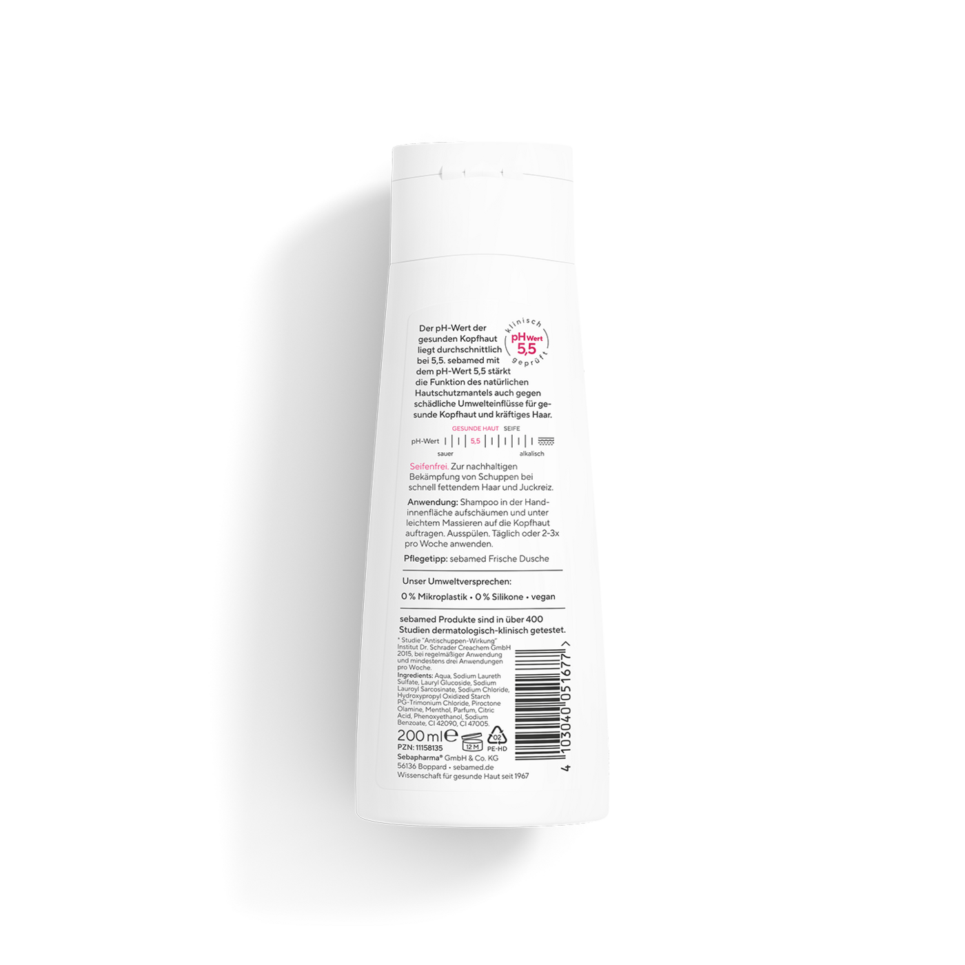 Antischuppen Shampoo PLUS Nach 4 Wochen bis zu 95% weniger Schuppen, für fettendes Haar