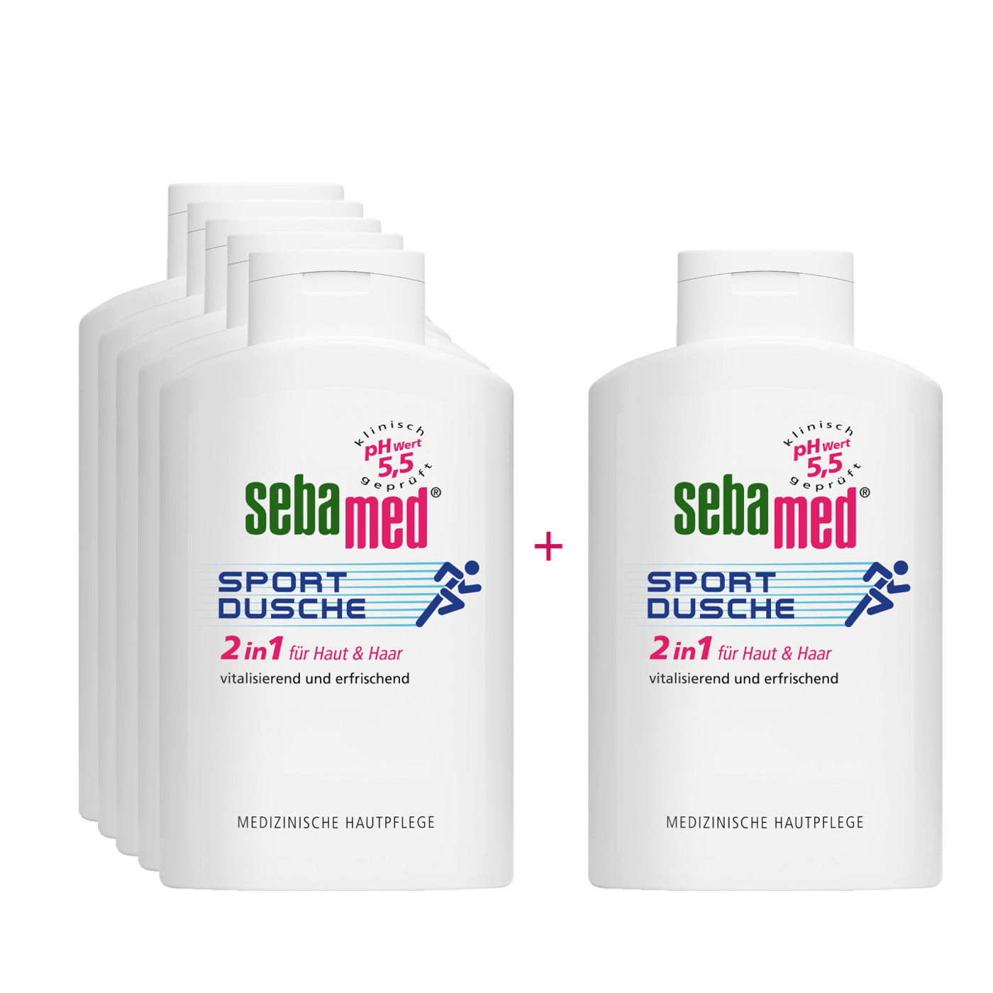 Sport Dusche 2 in 1 Haut- und Haarpflege für sportstrapazierte Haut und Kopfhaut