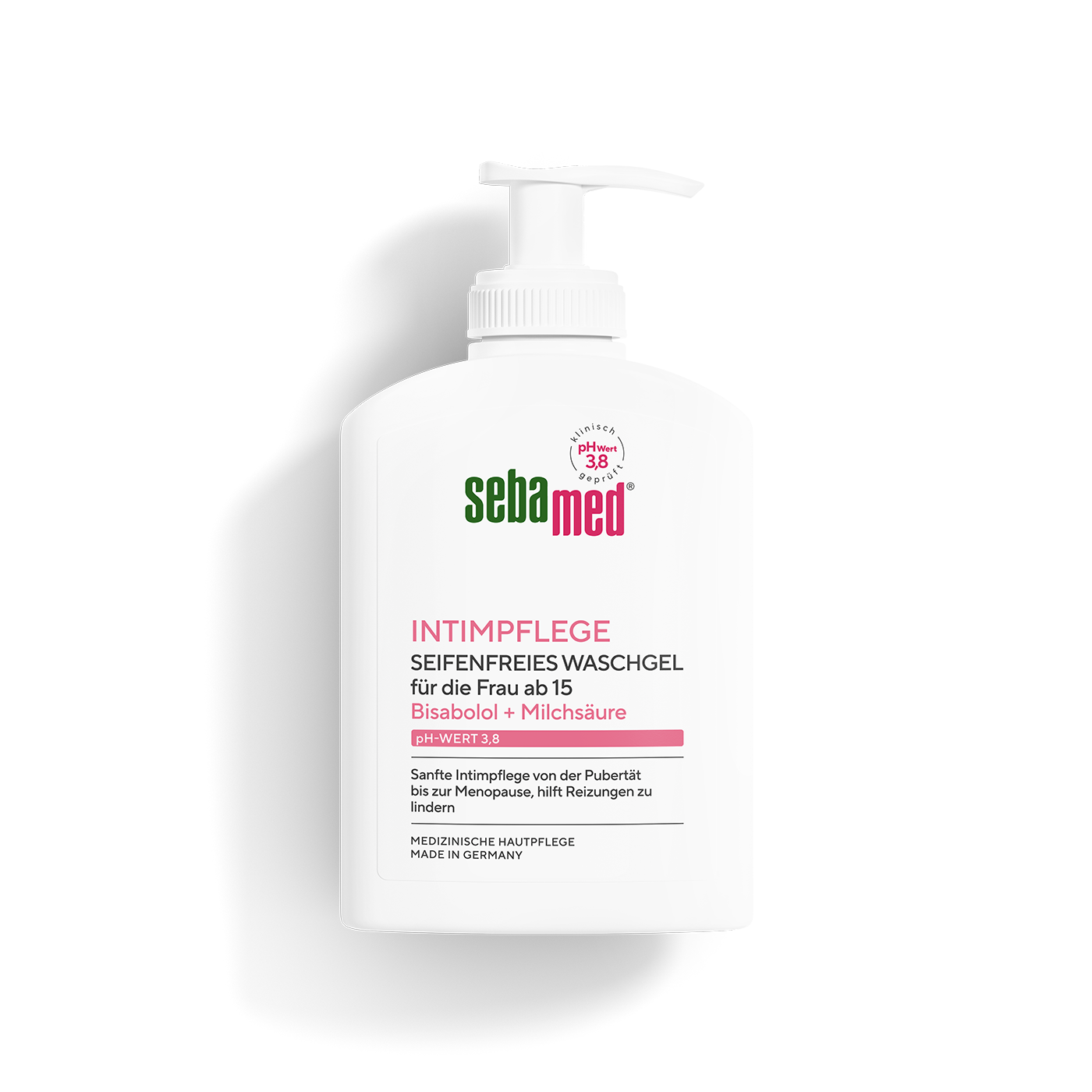 Intimpflege Seifenfreies Waschgel pH-Wert 3,8 200 ml für die Frau ab 15