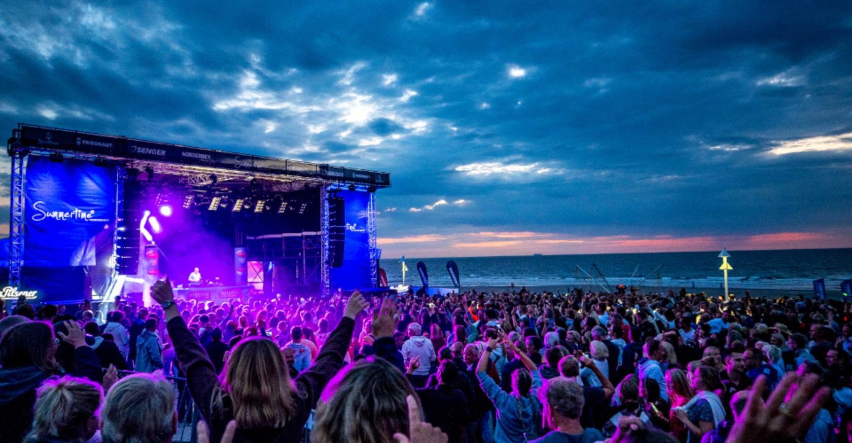 Summertime Festival Norderney Abendstimmung mit Party