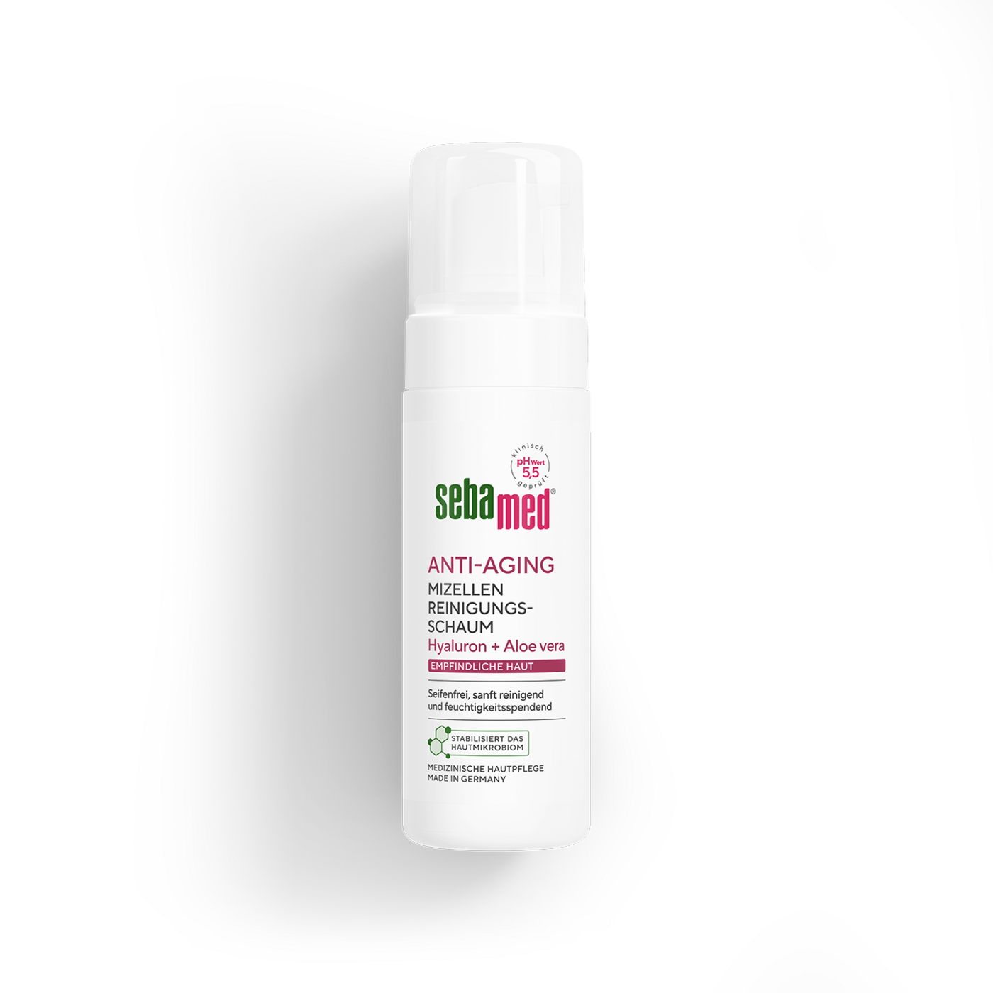 Anti-Aging Mizellen-Reinigungsschaum erfrischender Reinigungskomplex mit Aloe vera und Hyaluron