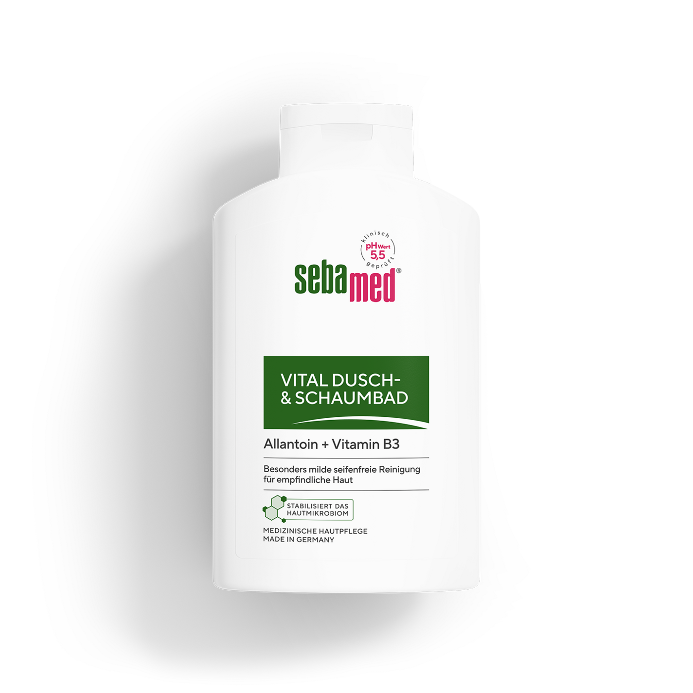 Sebamed Vital Dusch- & Schaumbad für empfindliche Haut mit Allantoin und Vitamin B3