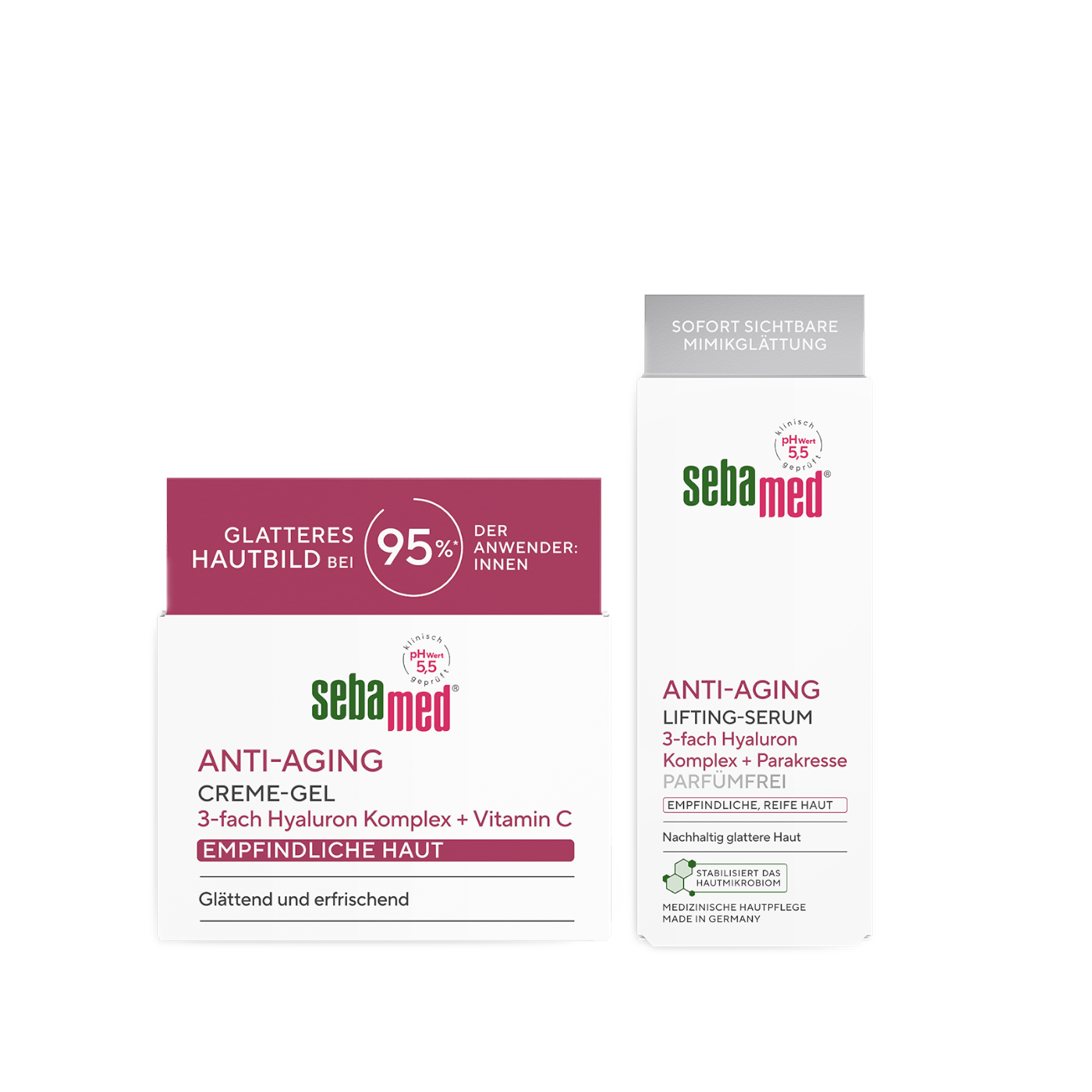 Anti-Aging Face Care Duo Glättendes Cremegel und Lifting-Serum