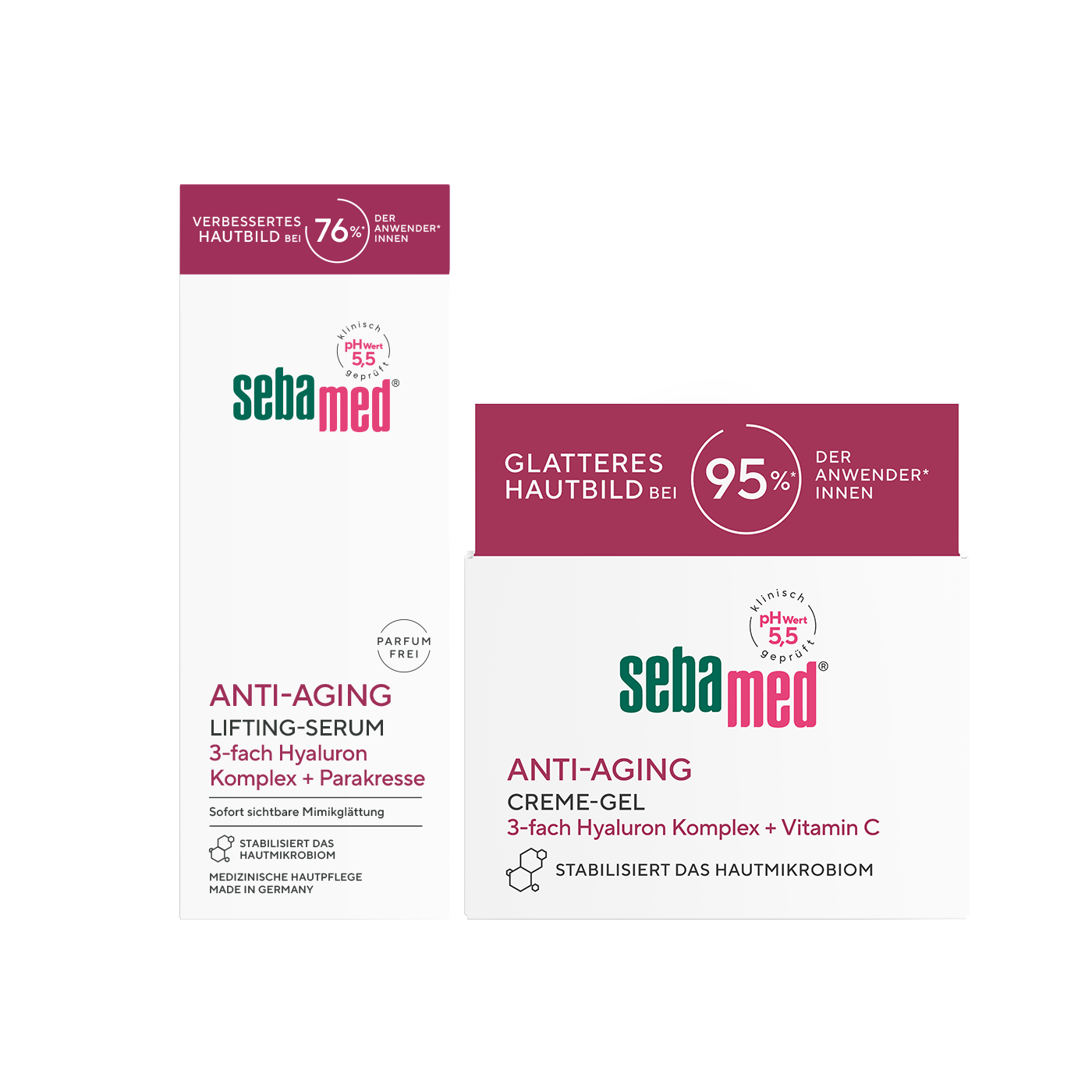 Anti-Aging Face Care Duo Glättendes Cremegel und Lifting-Serum