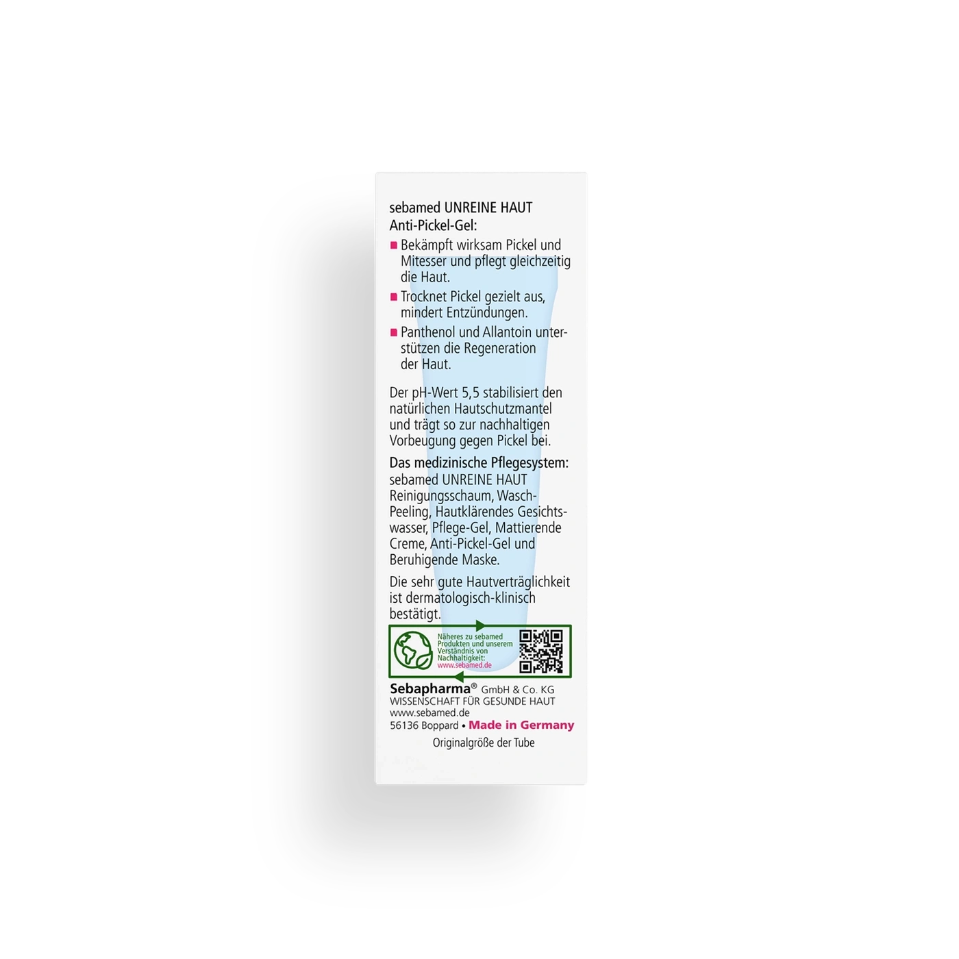 Sebamed Anti-Pickel-Gel: Bekämpft Pickel, pflegt die Haut, reduziert Entzündungen, unterstützt Regeneration.