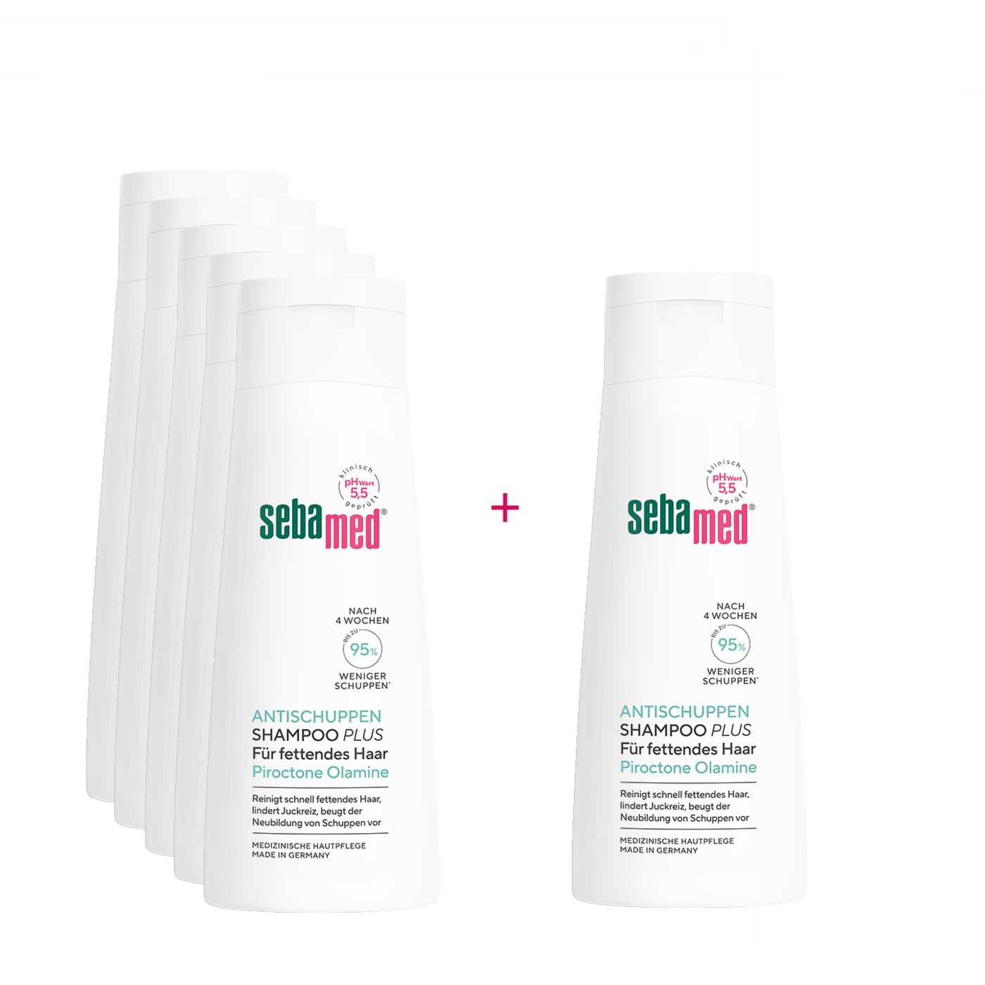 Sebamed Anti-Schuppen Shampoo PLUS für fettendes Haar, Piroctone Olamine