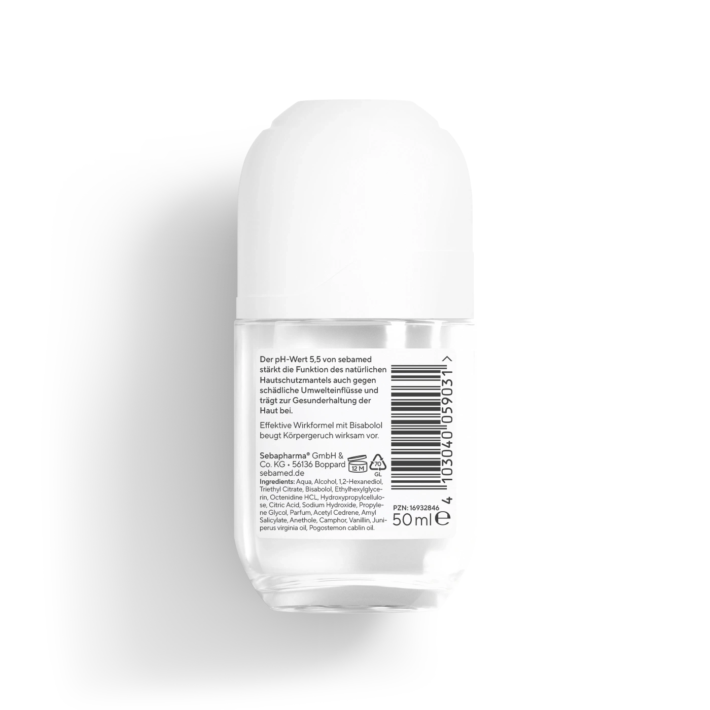 Sebamed Deodorant Roll-On mit Bisabolol, 50ml