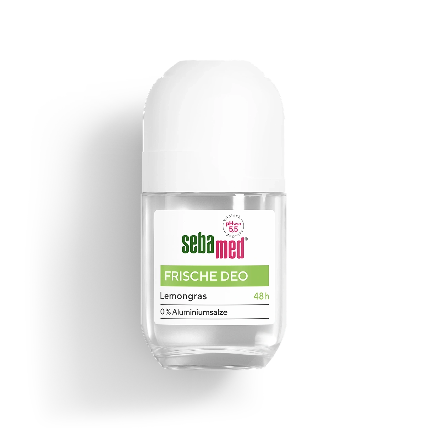 Sebamed Frische Deo Lemongras mit 0% Aluminiumsalze, 48h Schutz.