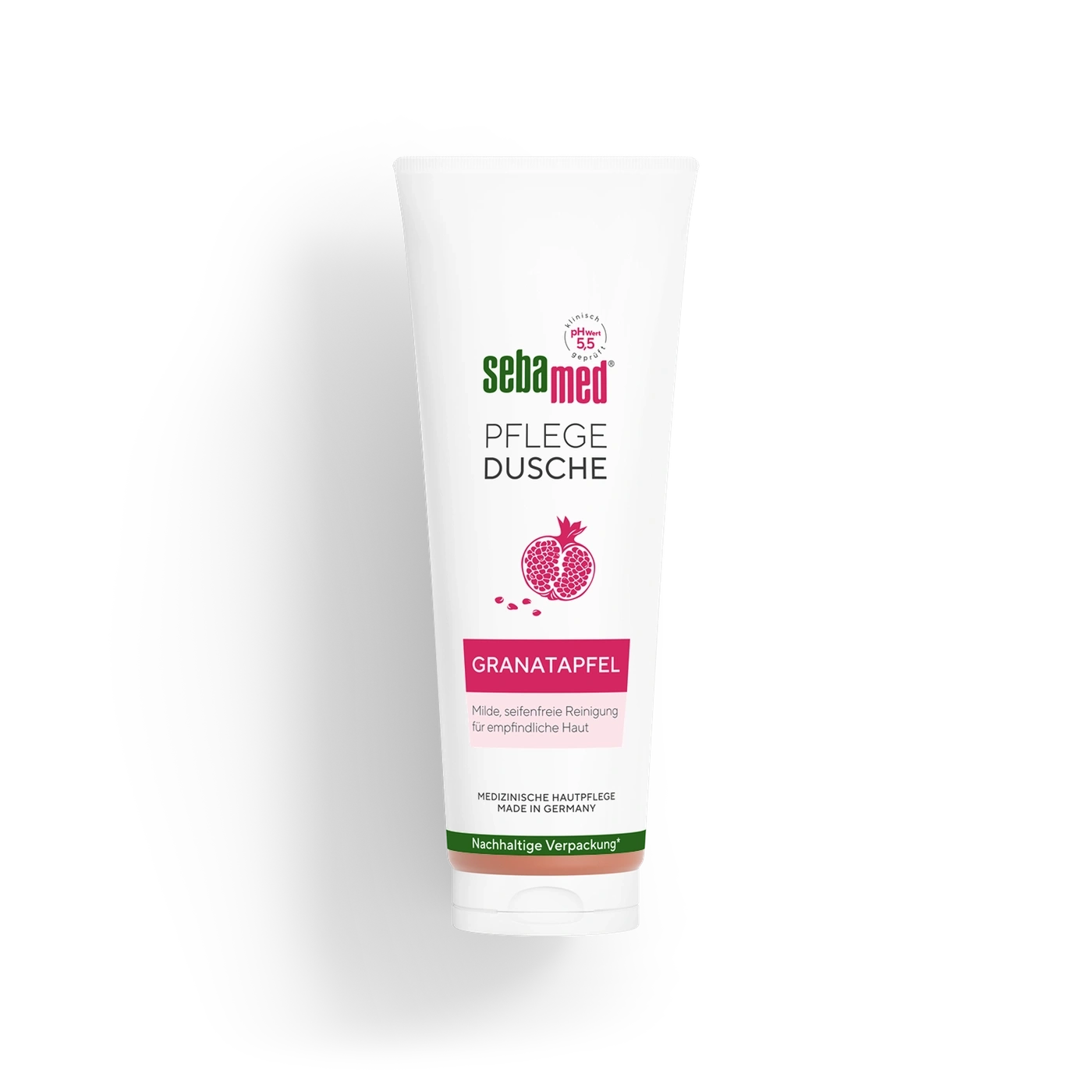 Sebamed Duschgel Granatapfel, milde Reinigung für empfindliche Haut, nachhaltige Verpackung