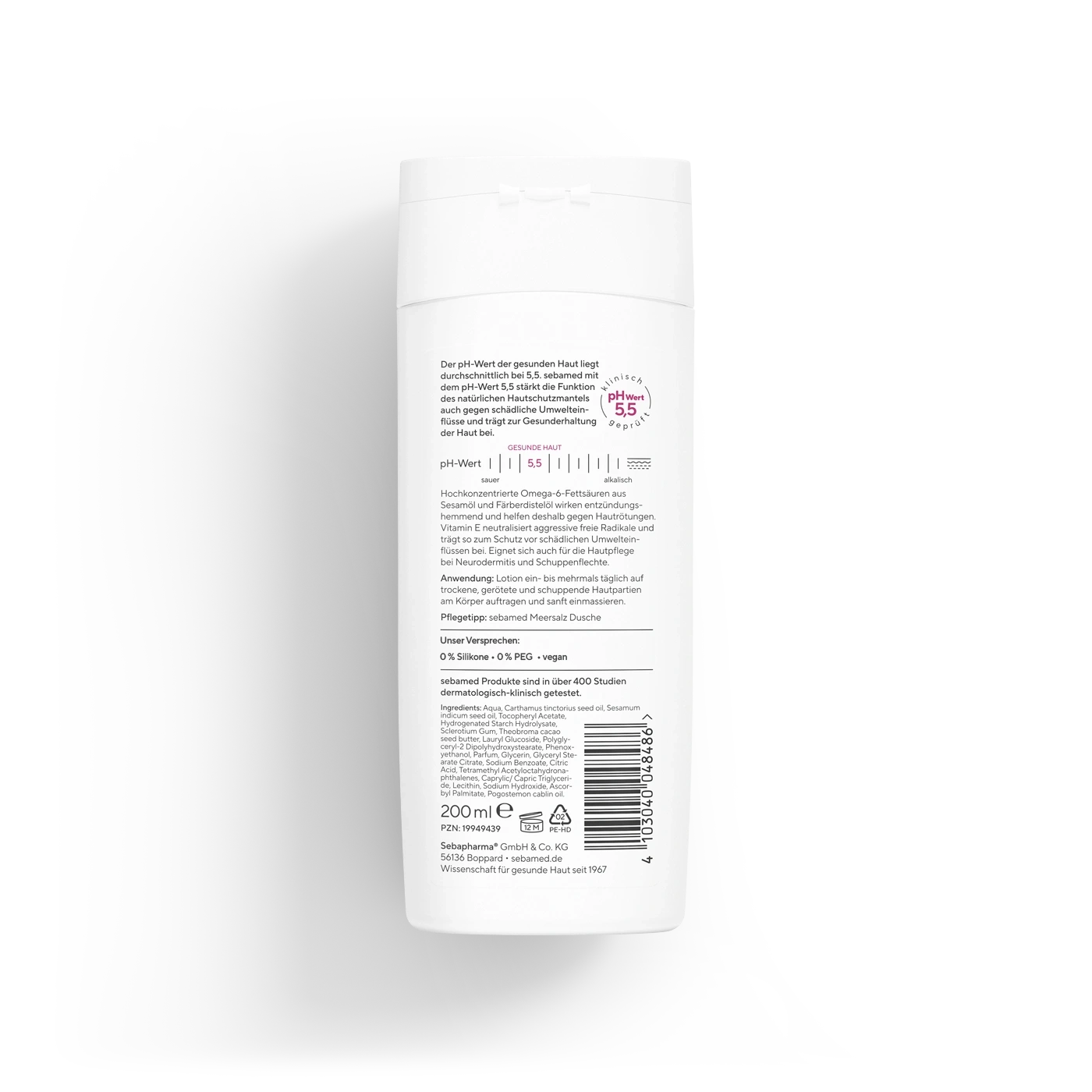 Intensiv Lotion Omega 12% 200 ml Hautberuhigende Feuchtigkeitspflege bei Hautrötungen