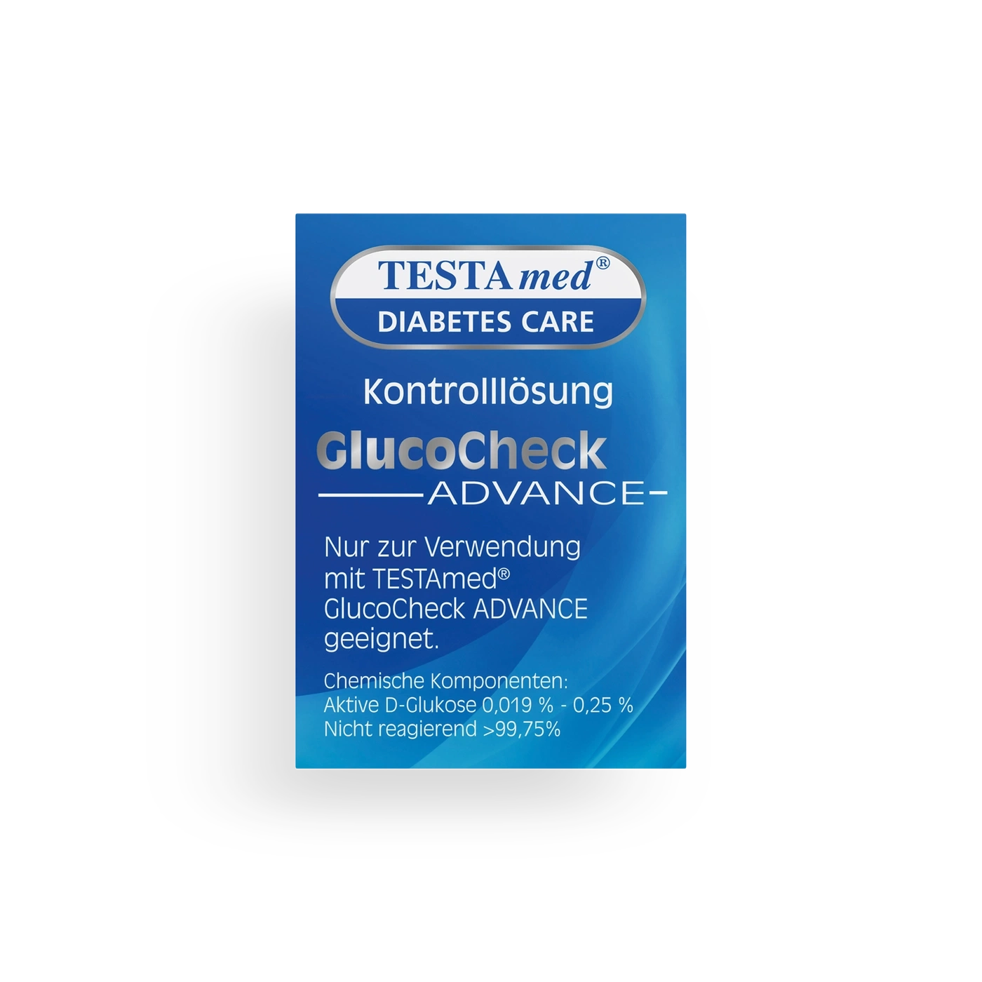 TESTAmed Diabetes Care GlucoCheck ADVANCE Kontrolllösung. Geeignet für Test.