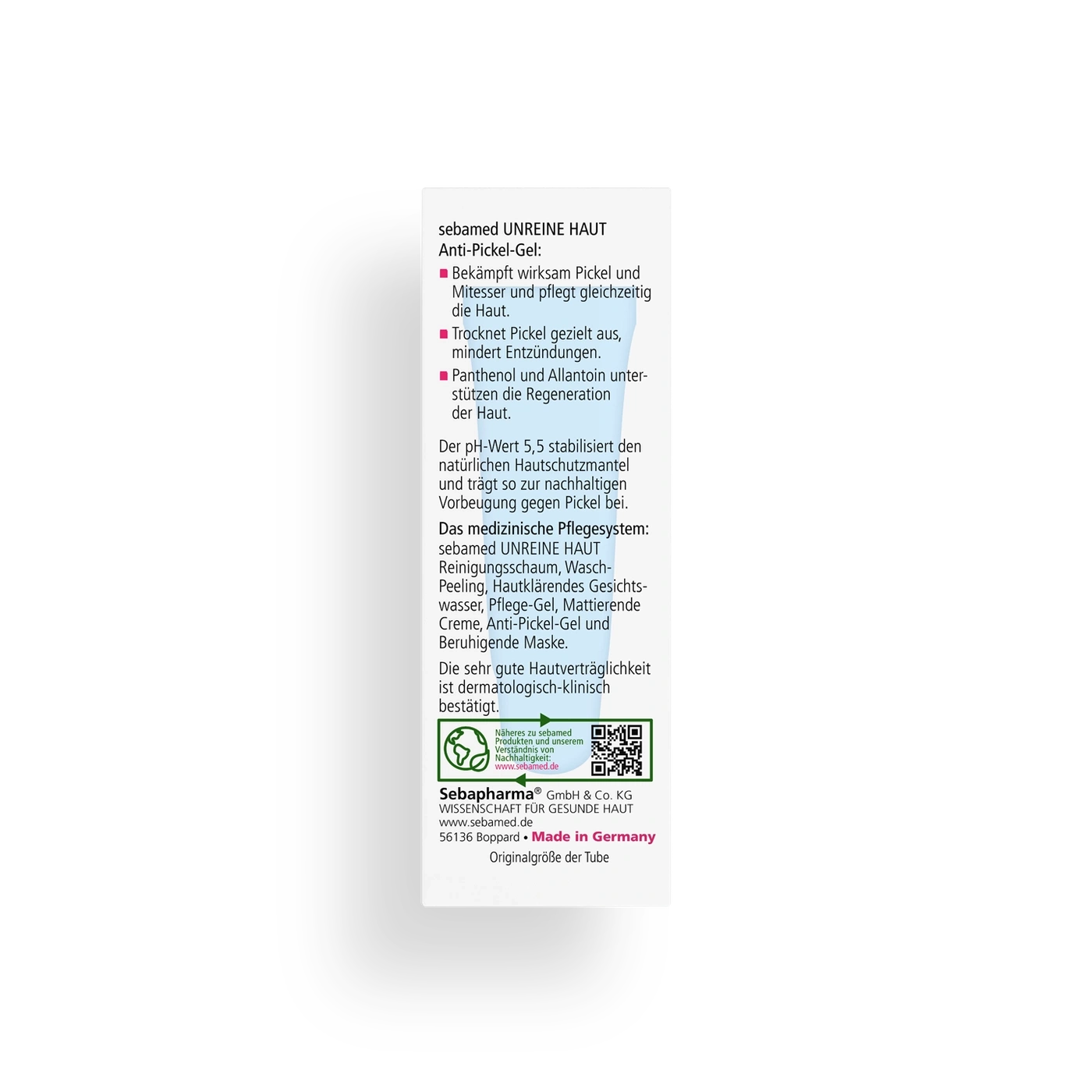 sebamed UNREINE HAUT Anti-Pickel-Gel, Produktbeschreibung, Hautpflege, dermatologisch getestet, Made in Germany