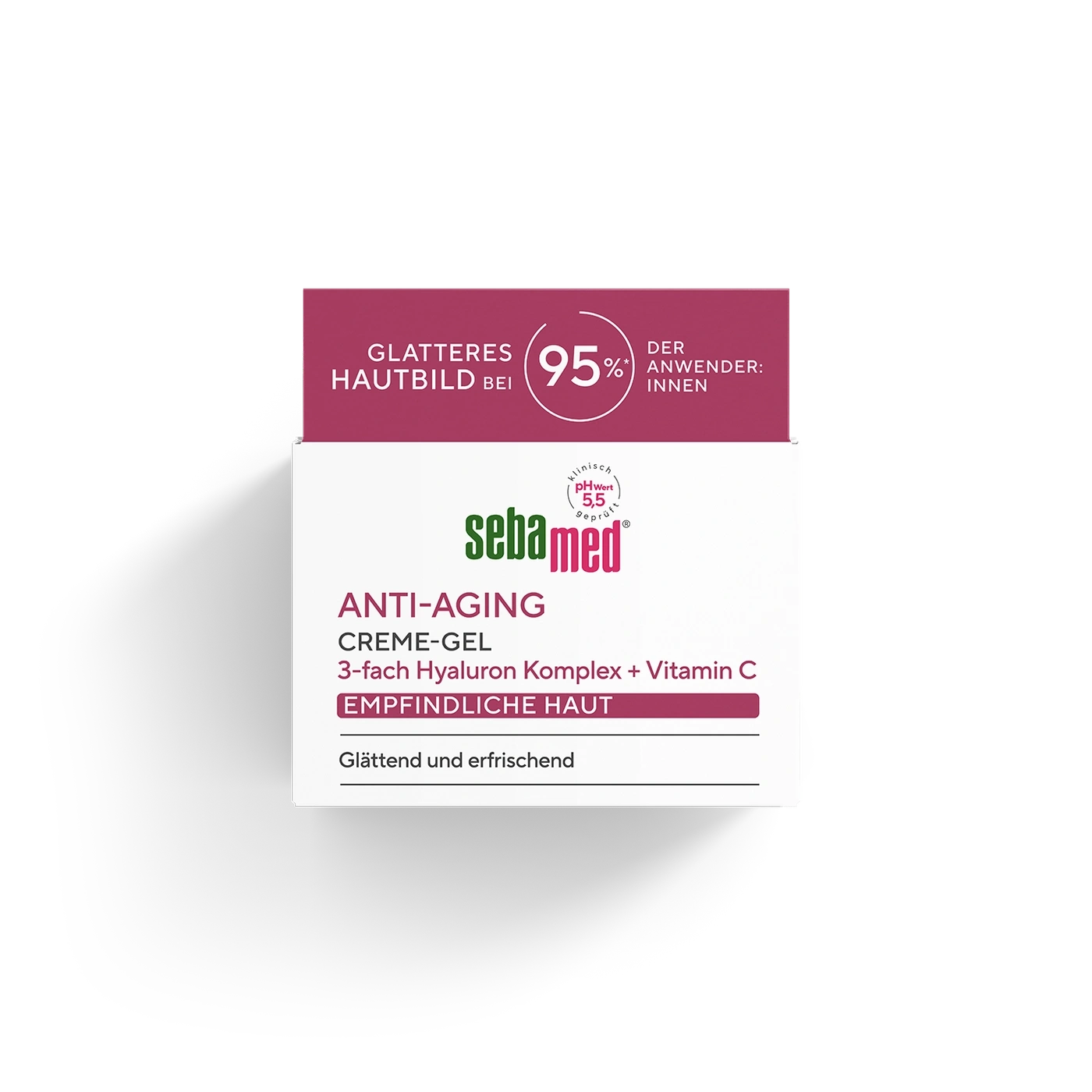 Sebamed Anti-Aging Creme-Gel für empfindliche Haut mit Hyaluron und Vitamin C.