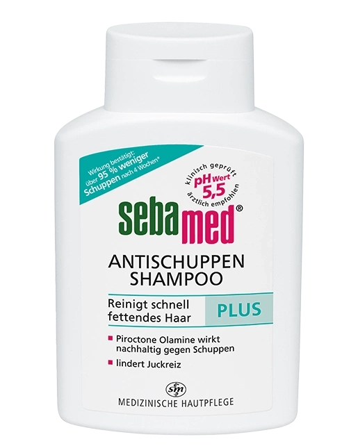 Sebamed Anti-Schuppen Shampoo, reduziert Schuppen, pH-Wert 5,5, für fettiges Haar.