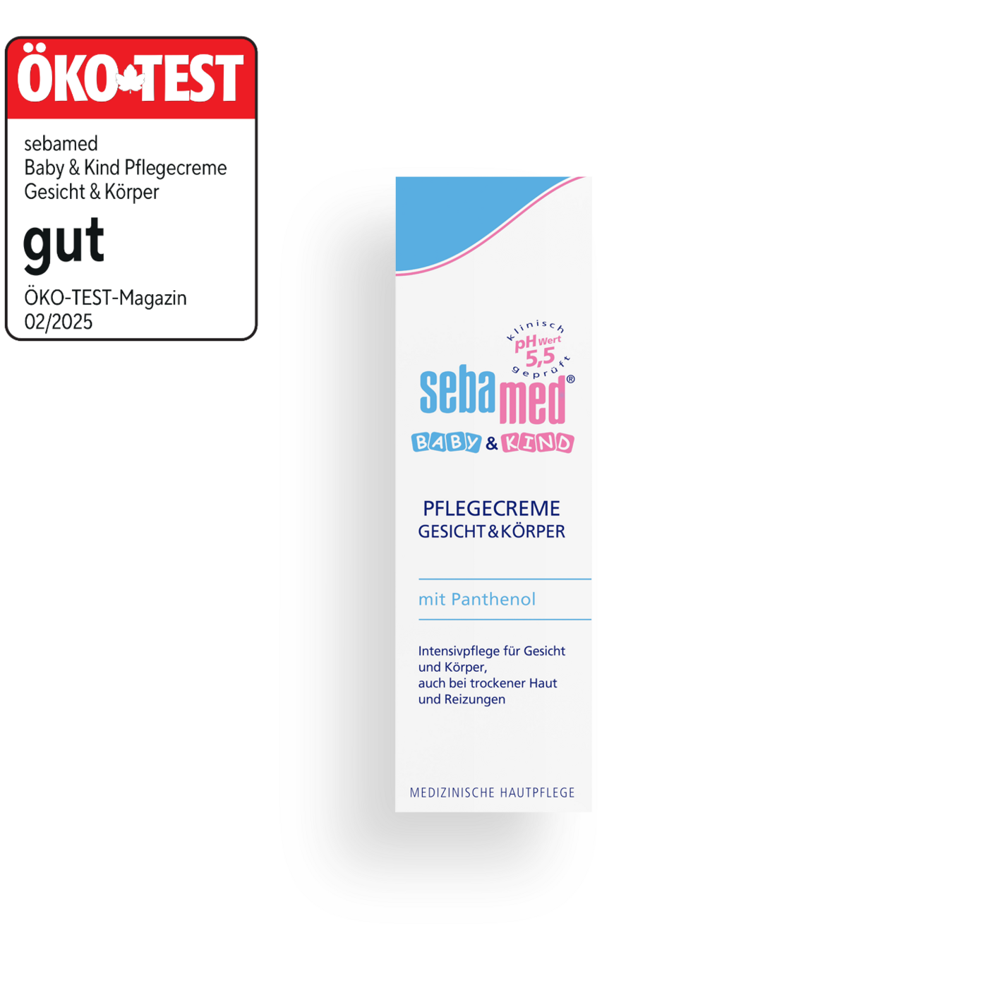 Pflegecreme Gesicht & Körper Pflanzliche Öle + Panthenol beruhigen zarte Babyhaut