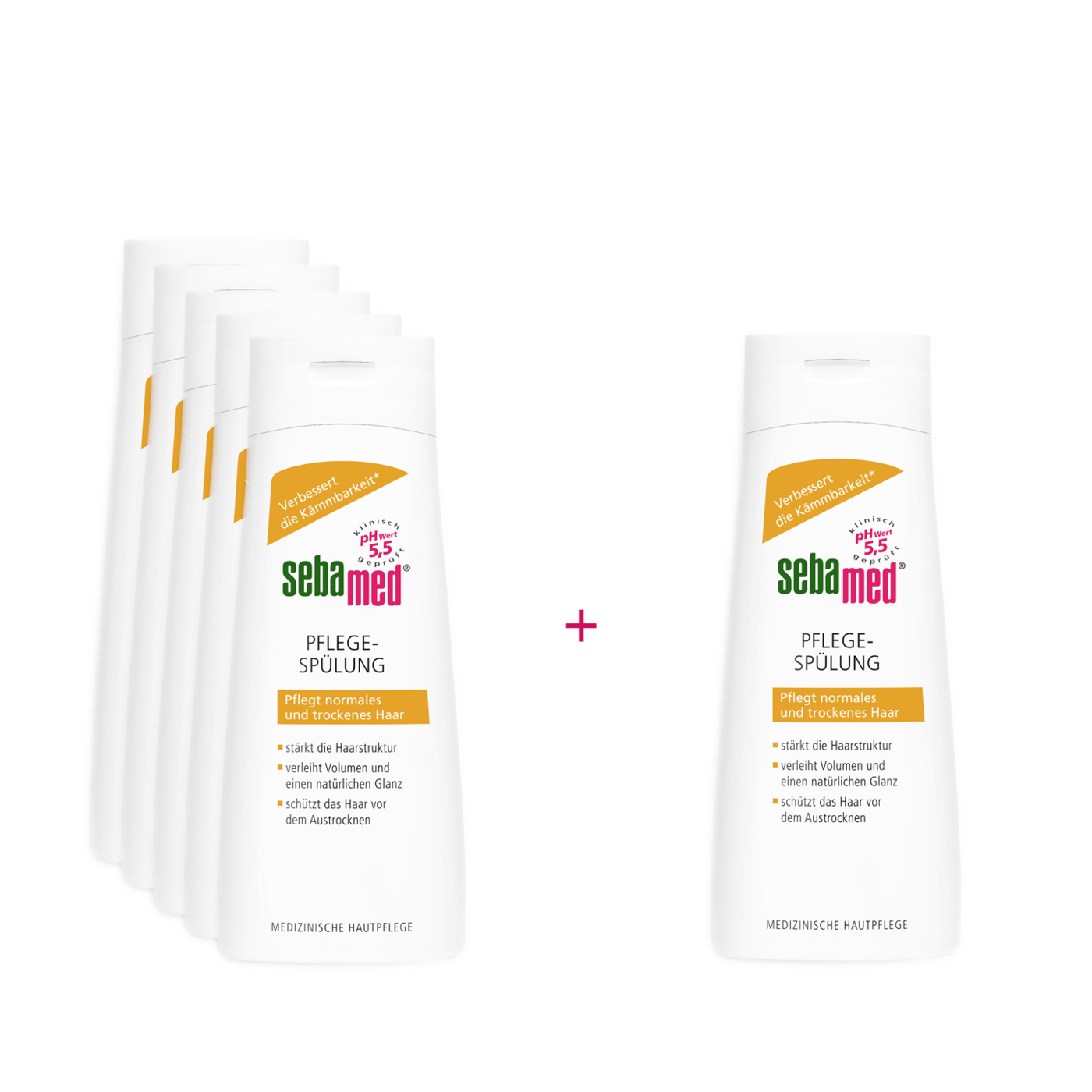 Pflege-Spülung Natürlicher Glanz, Volumen und Feuchtigkeit