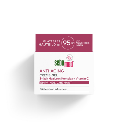 Anti-Aging Creme-Gel Faltenreduzierende Hautpflege mit 3-fach Hyaluron Complex