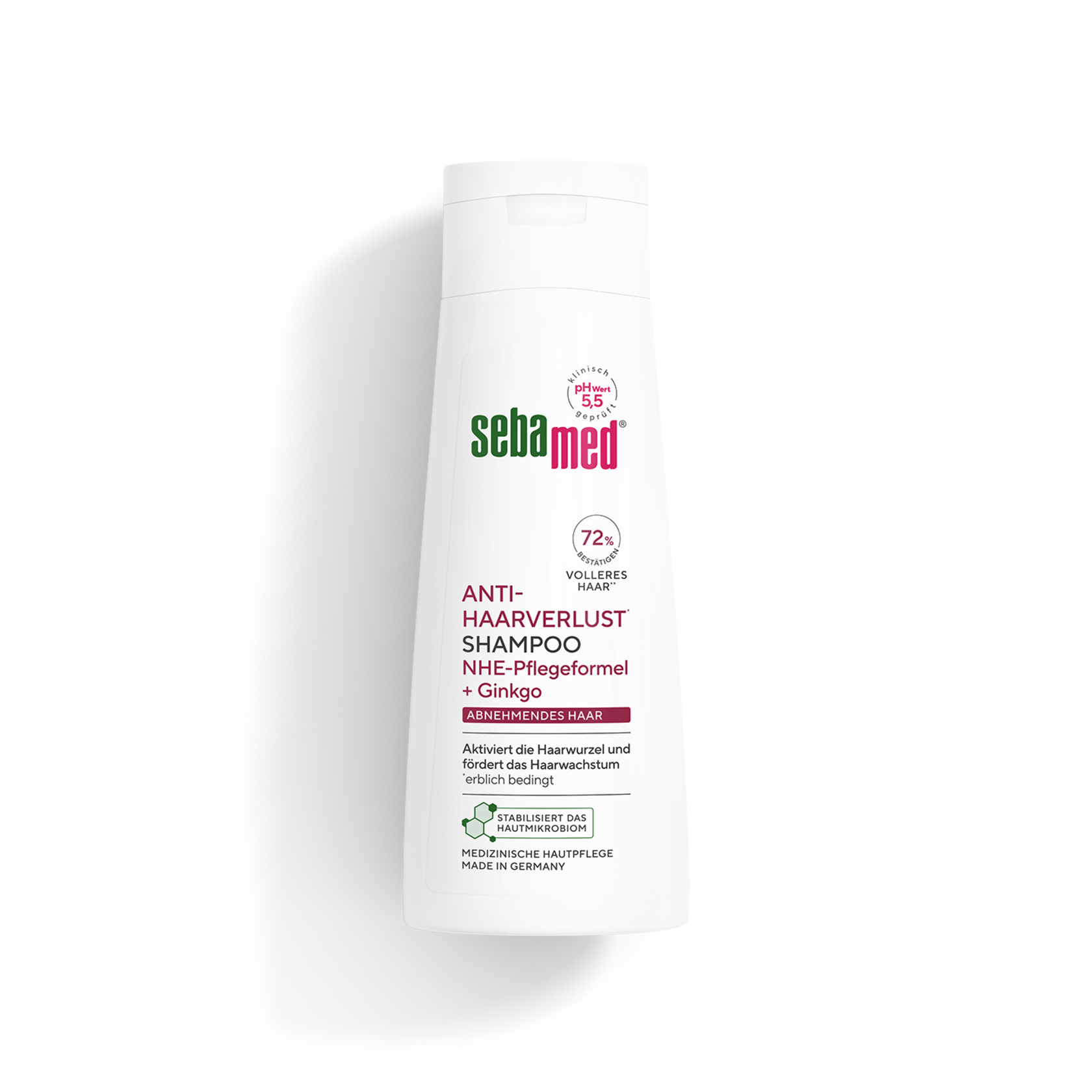 Anti-Haarverlust Shampoo 200 ml 72% bestätigen volleres Haar**