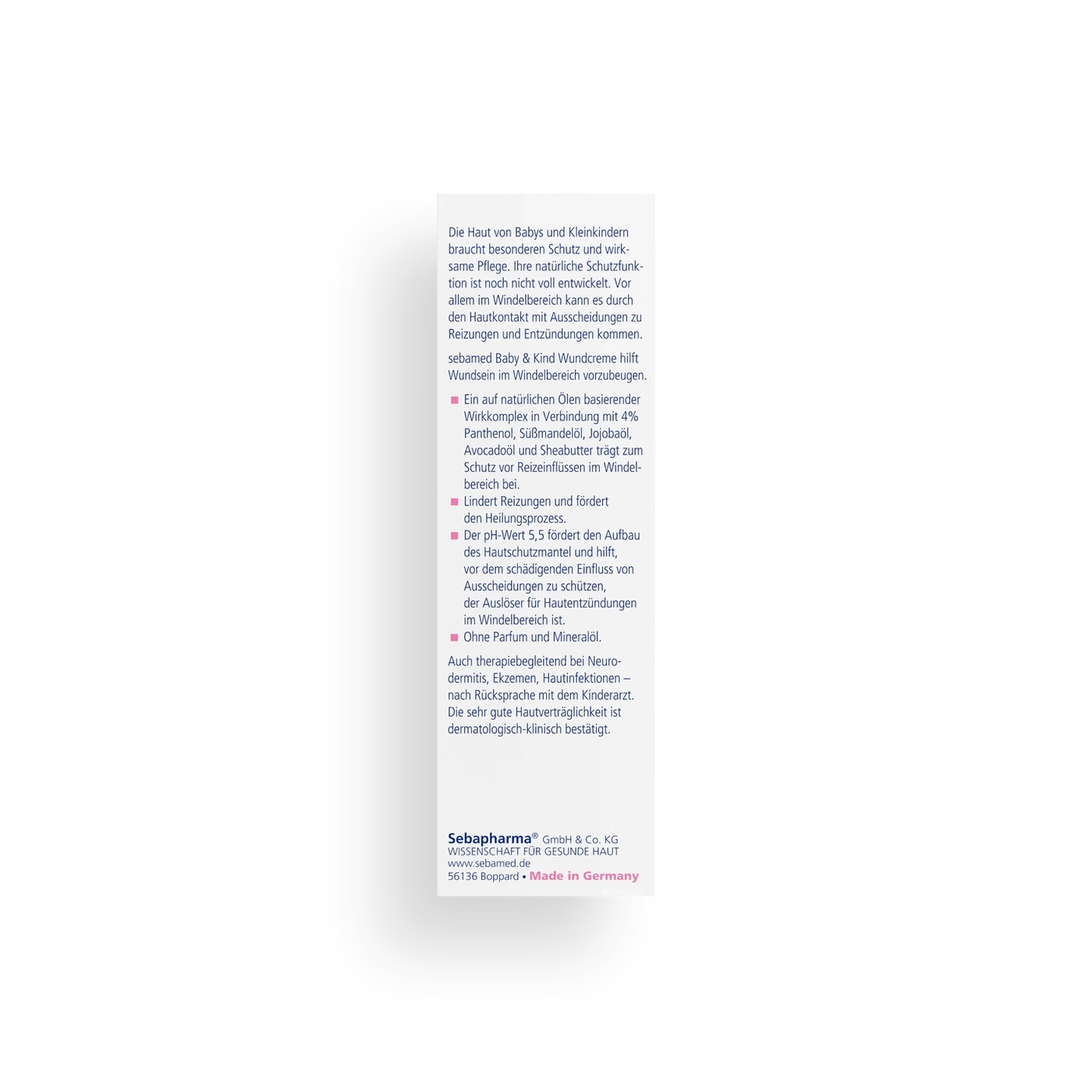 Text über die Hautpflege von Babys und Kleinkindern, die vor Reizungen schützt.