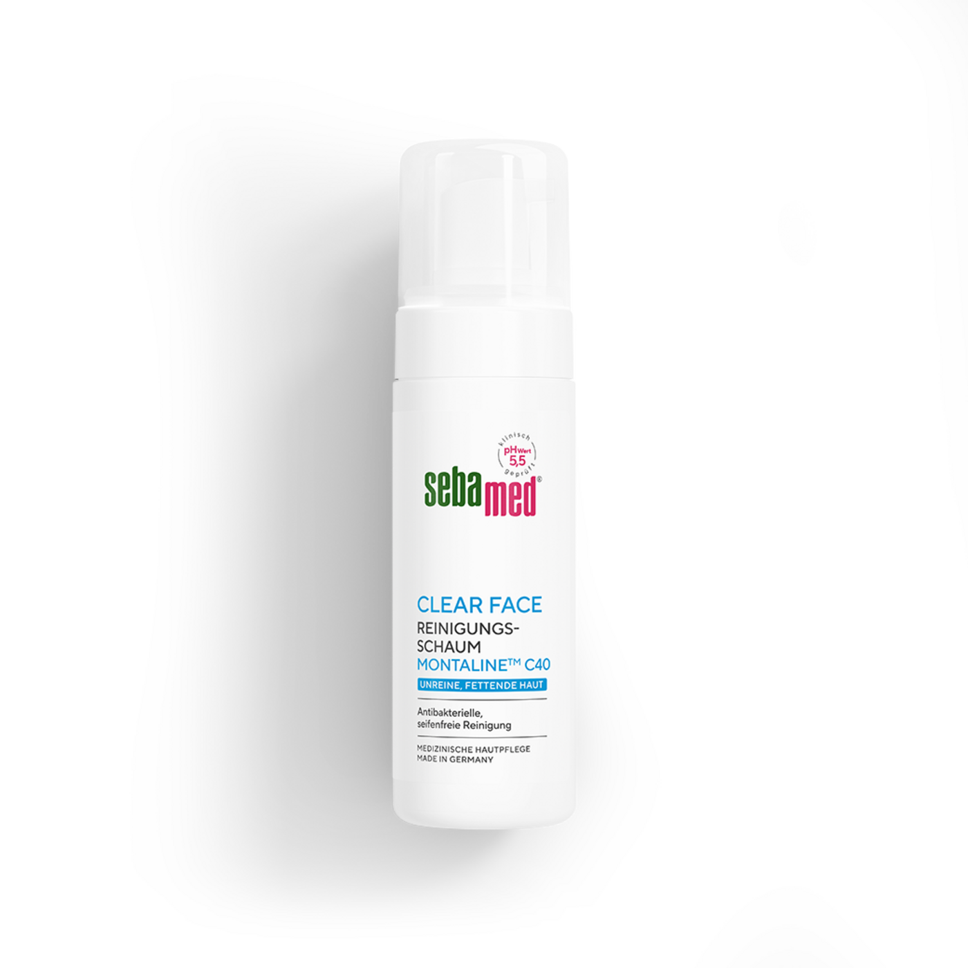 Clear Face Reinigungsschaum MONTALINE™ C40 150 ml Antibakterielle, seifenfreie Reinigung für unreine Haut