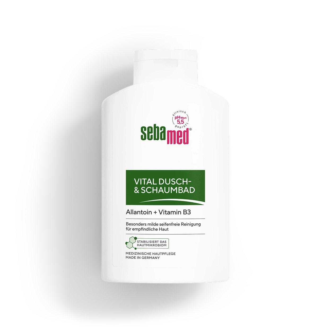 Sebamed Vital Dusch- & Schaumbad für empfindliche Haut mit Allantoin und Vitamin B3