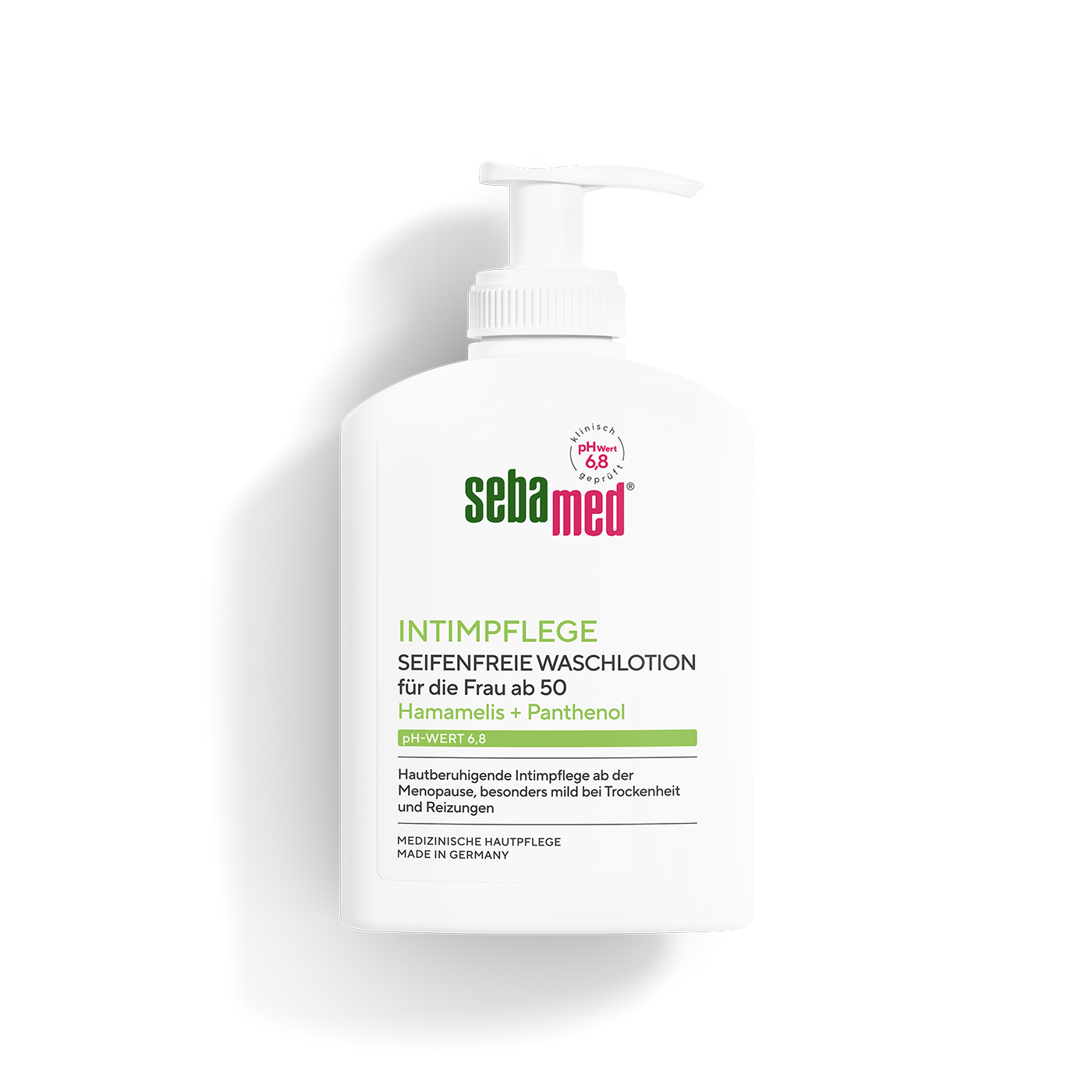 Intimpflege Seifenfreie Waschlotion pH-Wert 6,8 200 ml für die Frau ab 50