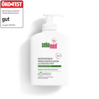 Seifenfreie Waschemulsion mit Spender 3 in 1 Hand, Körper & Gesicht, Seifenfrei