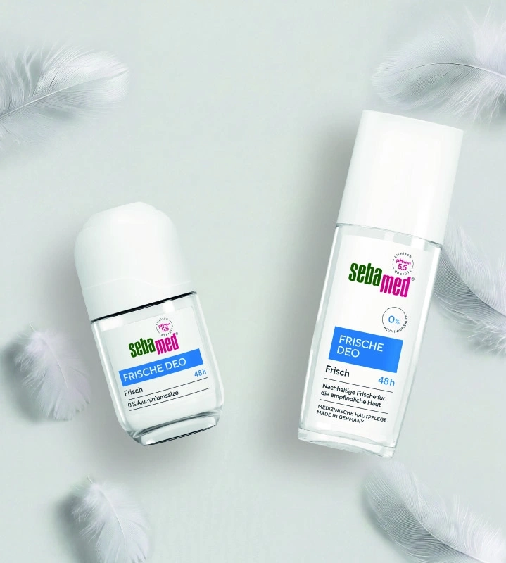 Sebamed Frische Deo Flaschen mit Federn