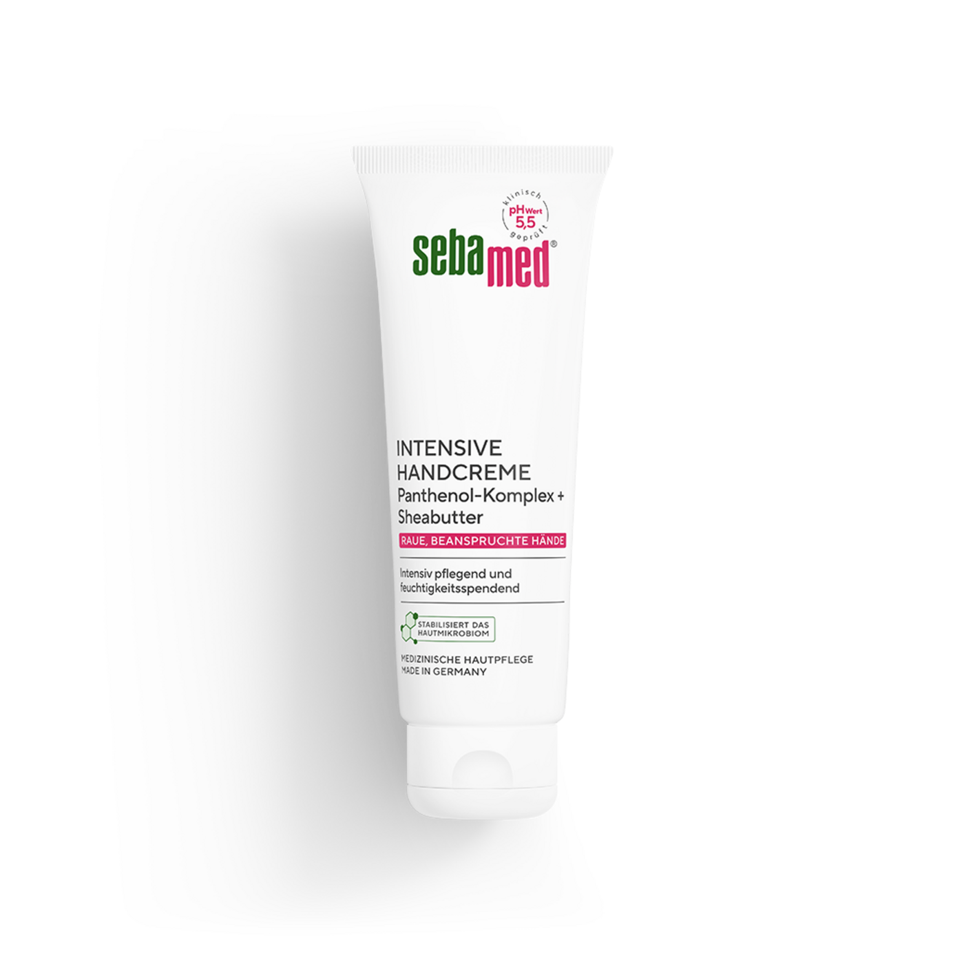 Intensive Handcreme Panthenol-Komplex + Sheabutter 75 ml Intensive Feuchtigkeitspflege für raue, beanspruchte Hände